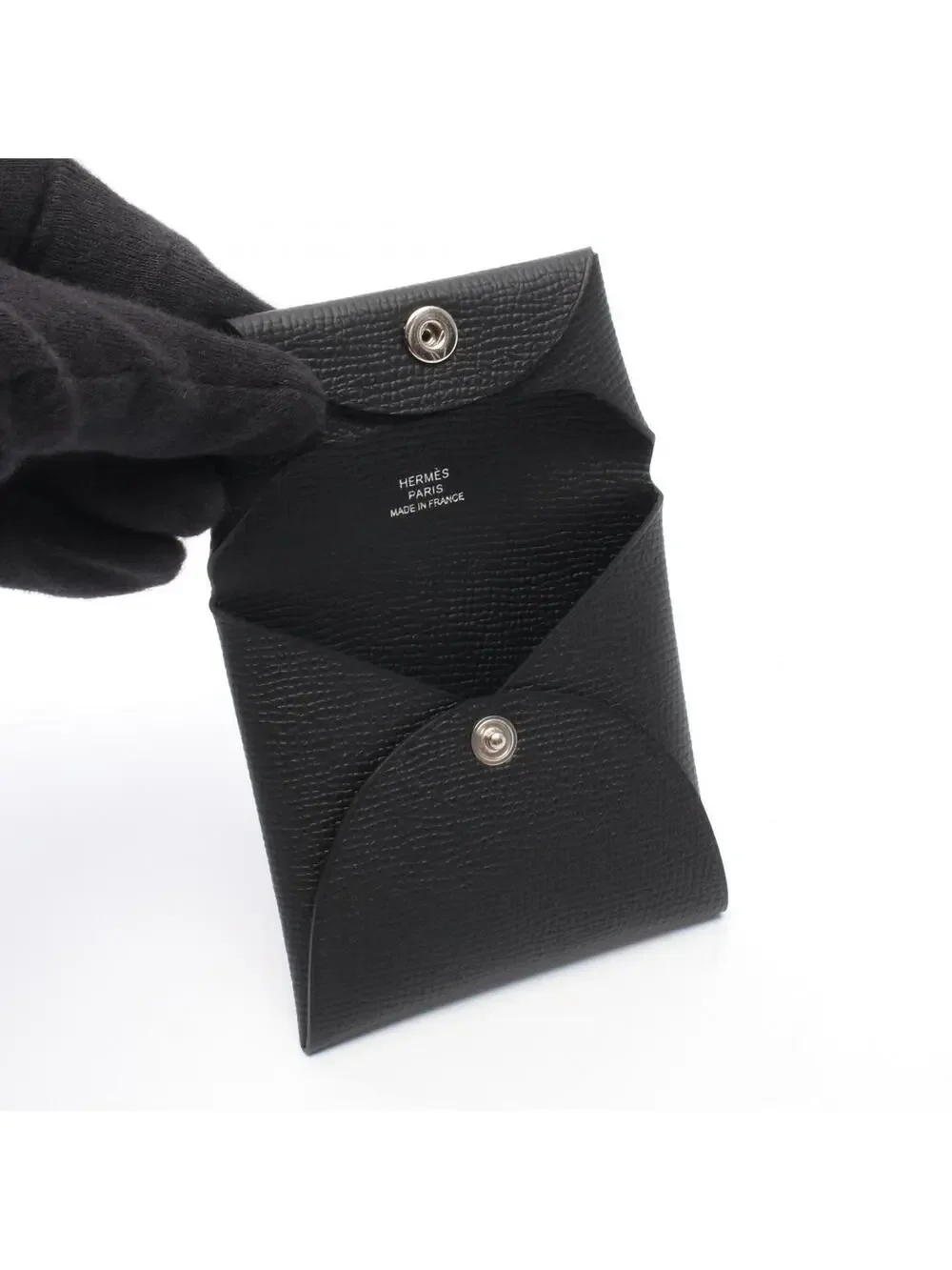 Hermes Bastia Coin Wallet B Epsom Black #285489H37B